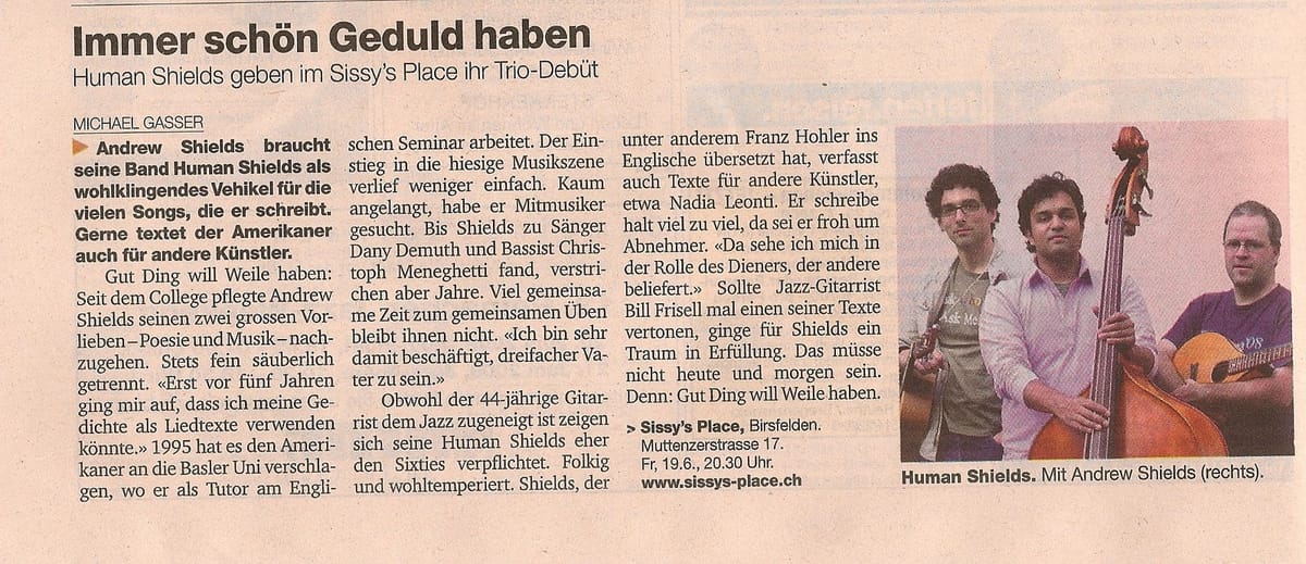 Human Shields in the Basler Zeitung