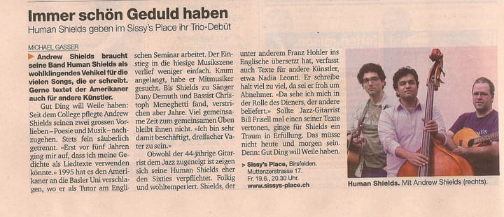 Human Shields in the Basler Zeitung